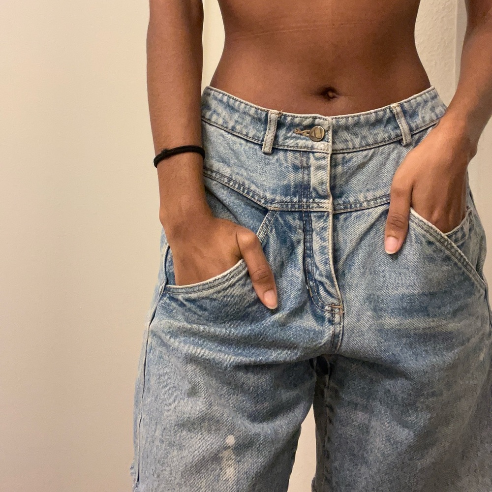 Vintage denim cut off shorts
